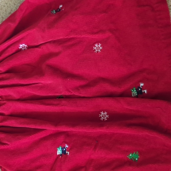 Vintage Inspired Red Corduroy Christmas Dress Size 18 Months - Picture 3 of 5